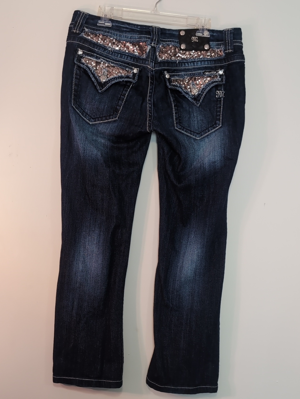Miss Me Embellished Dark Blue Women's Jeans 34